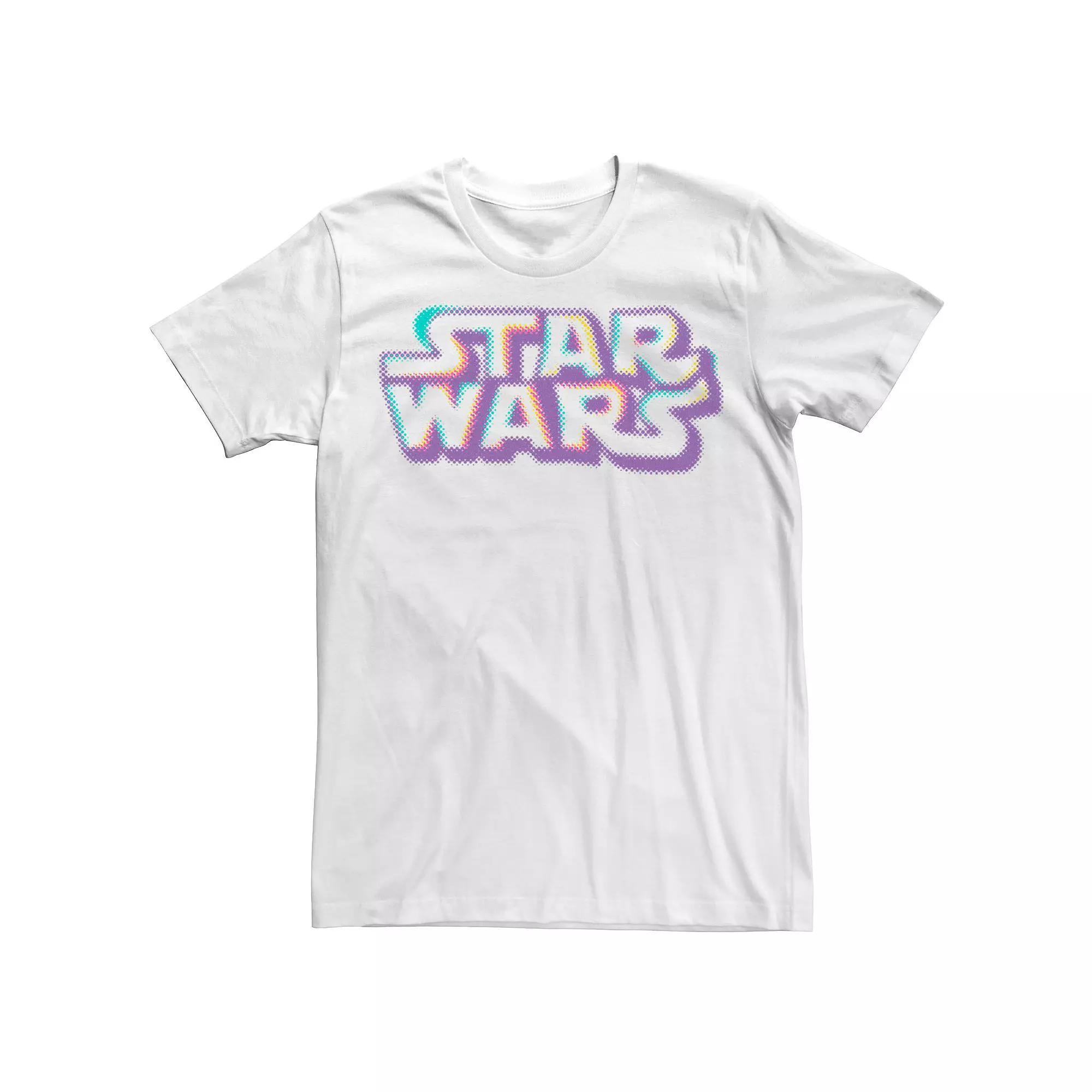 Men's Star Wars Thermal Logo Dotty Tee, Size: Small, White Product Image