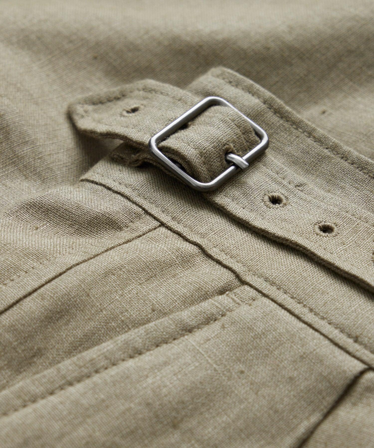 7" Irish Linen Gurkha Short in Faded Surplus Product Image