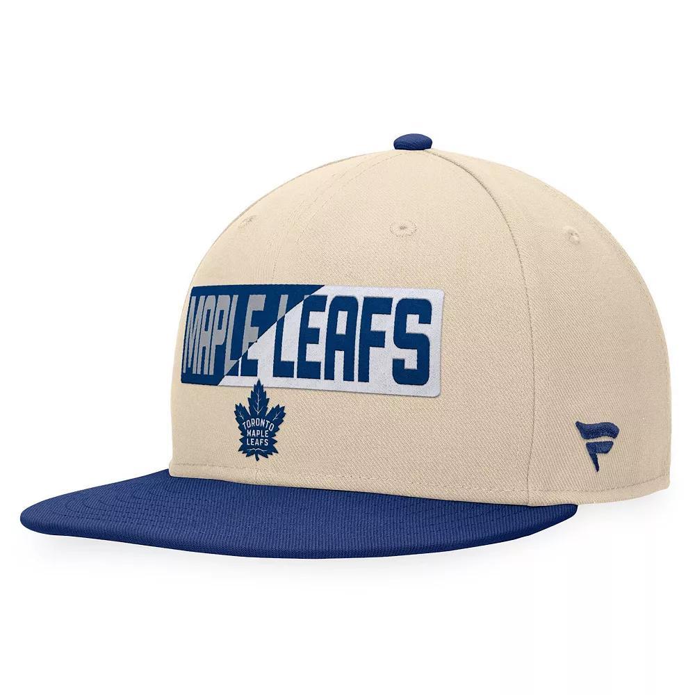 Men's Fanatics Branded Cream/Blue Toronto Maple Leafs Goalaso Snapback Hat, Mpl Beige Product Image