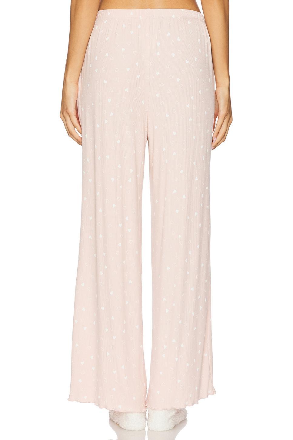 Ultra Soft Rib Lettuce Hem Wide Leg Pant Barefoot Dreams Product Image