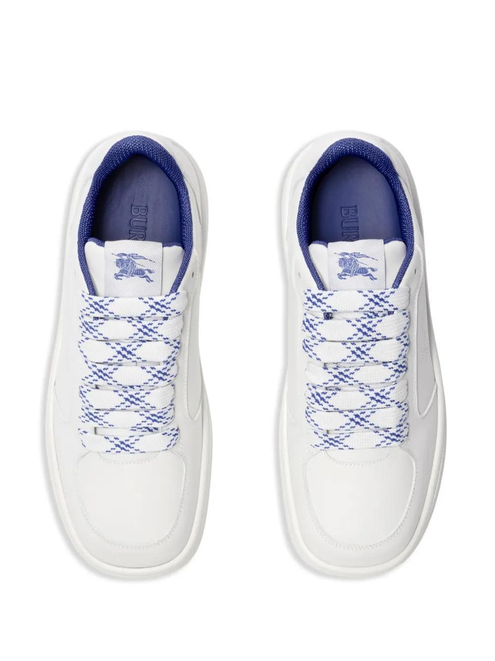 Box leather sneakers Product Image