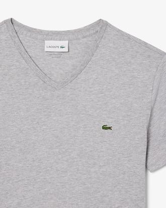 Lightweight Cotton Pima V Neck T-shirt Product Image