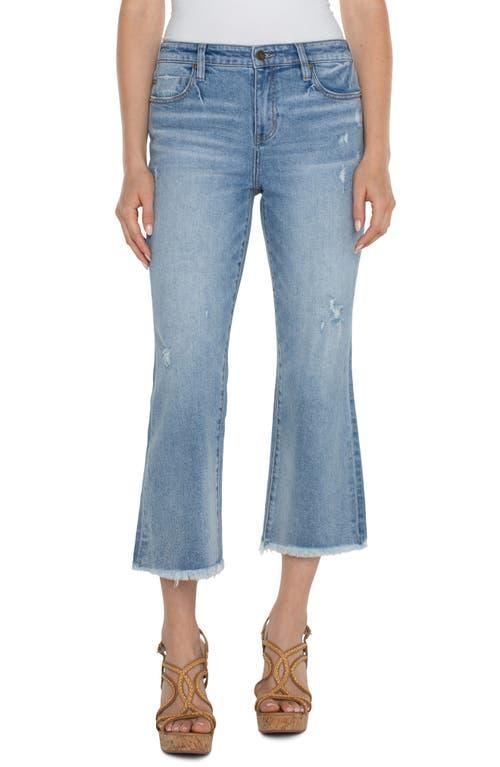Liverpool Los Angeles Hannah Mid Rise Cropped Flare Jeans in Laramie Product Image