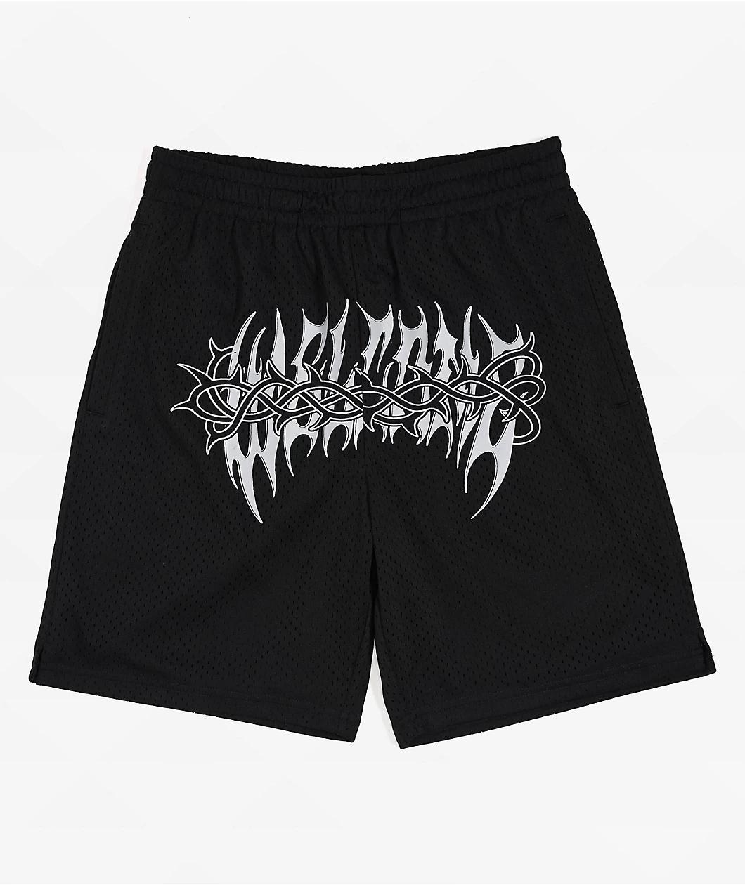 Welcome Brier Black Mesh Shorts Product Image