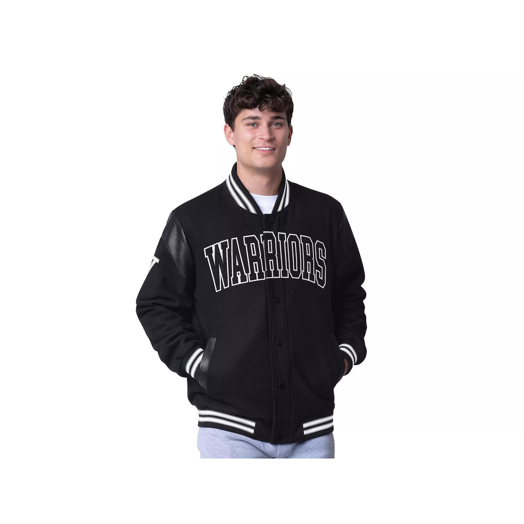 Mens G-III Sports by Carl Banks Los Angeles Lakers Clutch Hitter Full-Snap Varsity Jacket Product Image