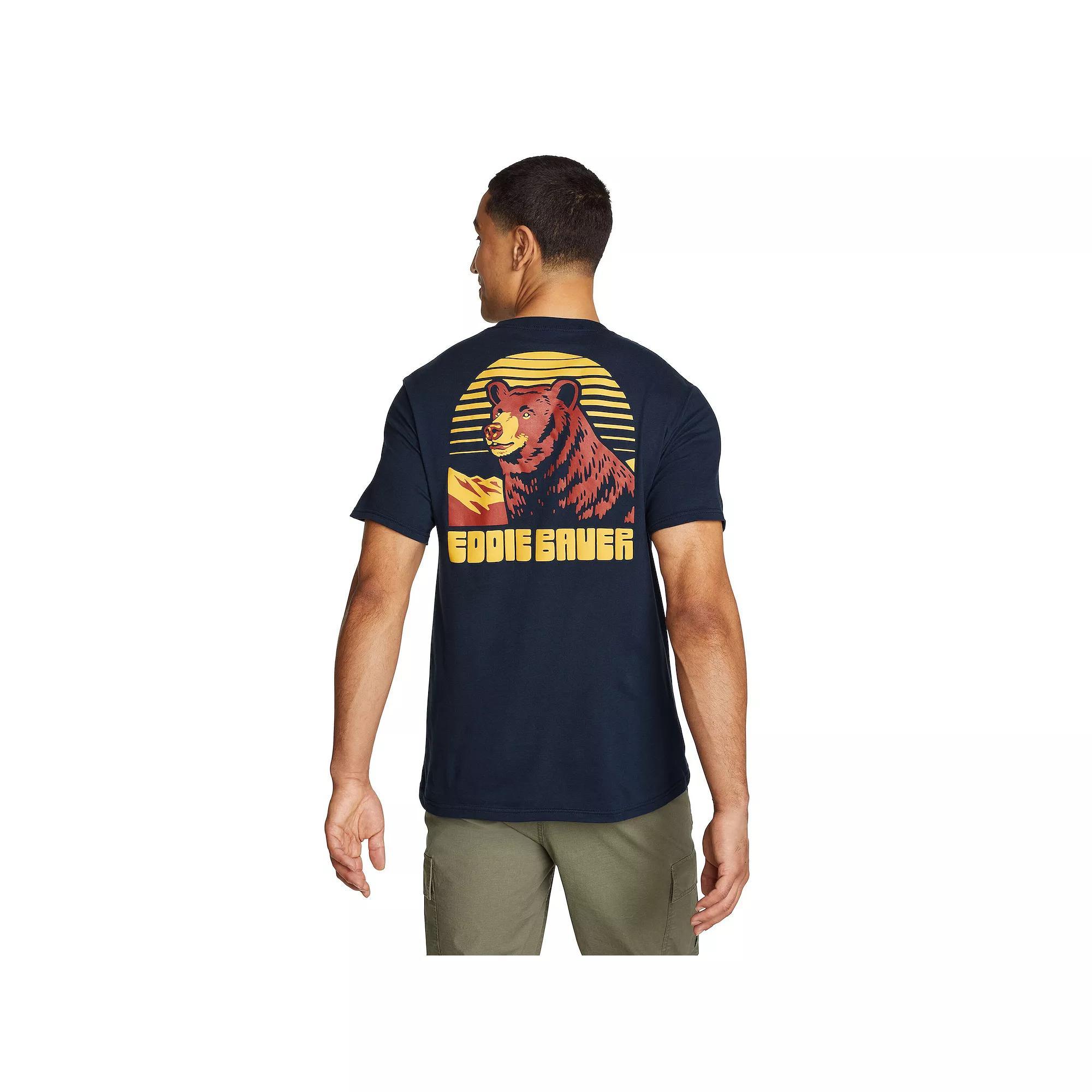 Men's Eddie Bauer Glory Flag Graphic Tee, Size: Large, Blue Product Image