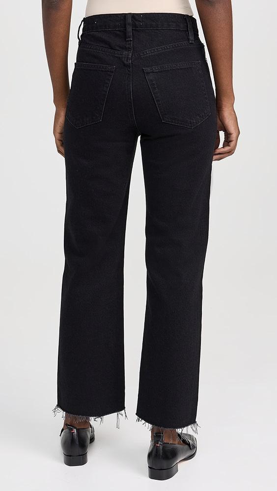 FRAME Le Jane Crop Raw Fray Jeans | Shopbop Product Image