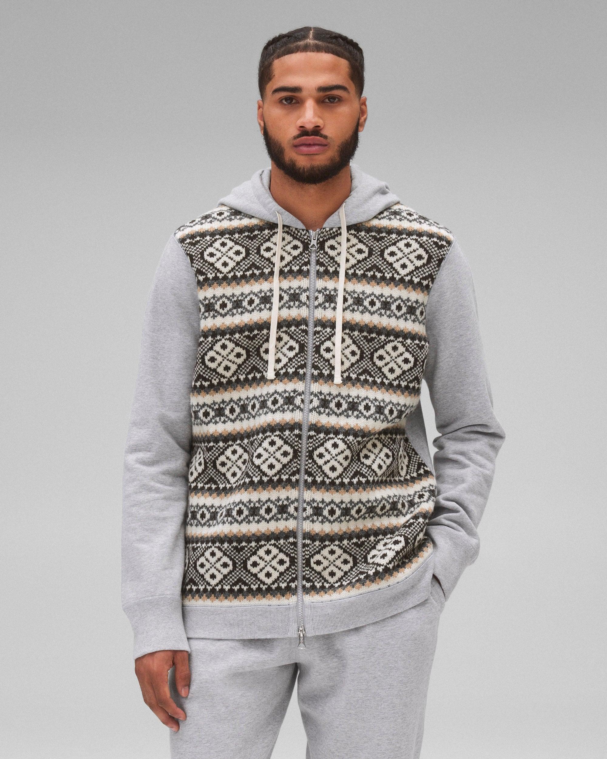 Junya Watanabe Shetland Wool Slim Zip Hoodie Male Product Image