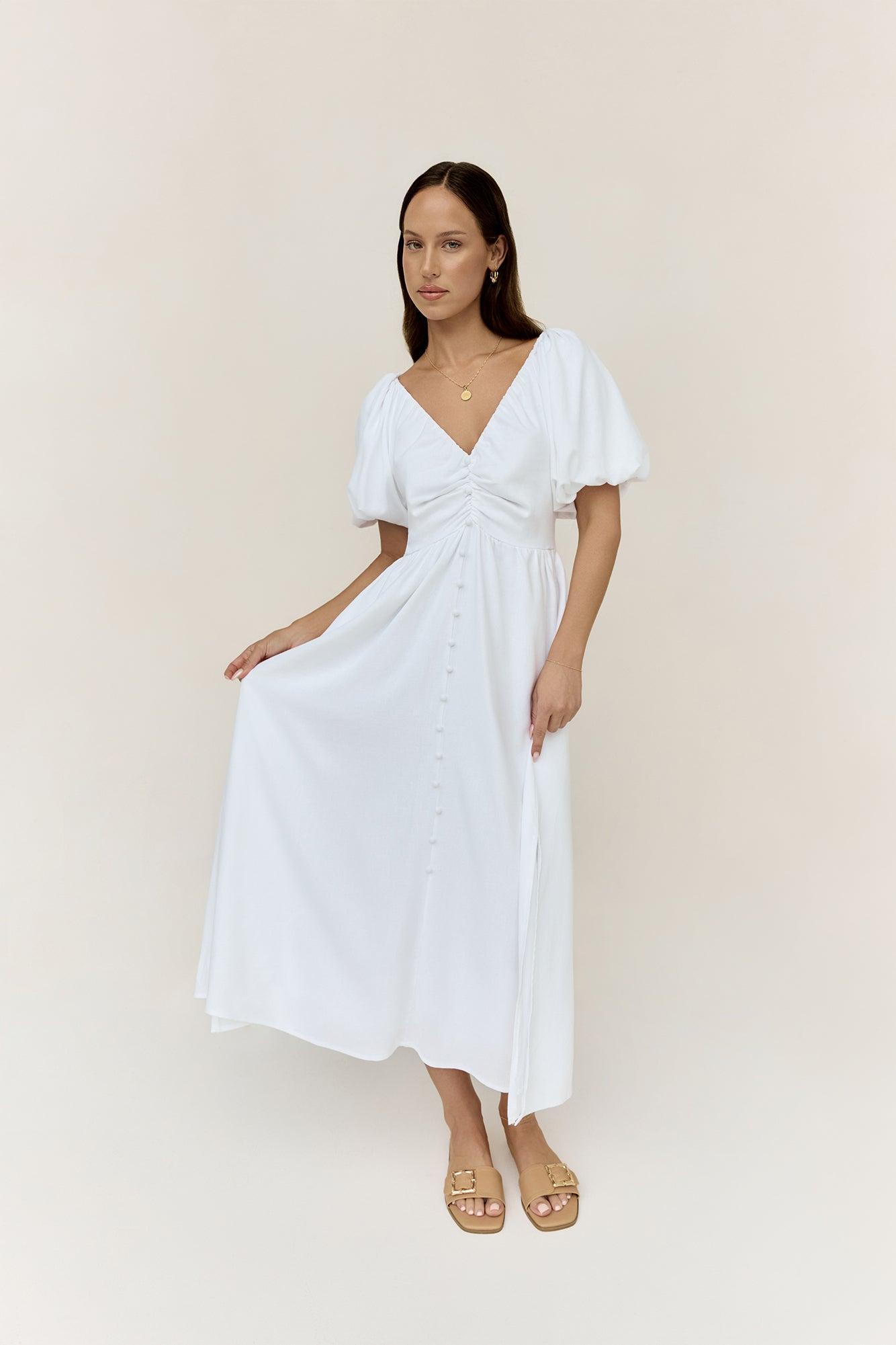 Sunlight Maxi Dress White Product Image