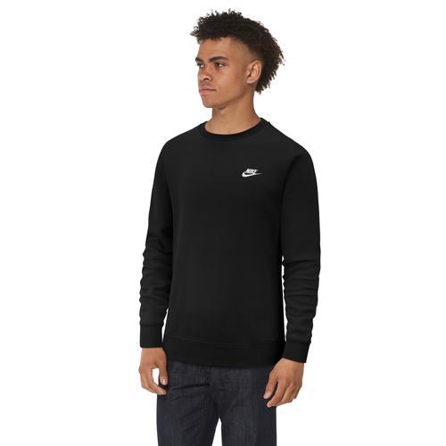 Men's Nike Club Fleece Crew, Size: Large, Dark Gray Grey Product Image