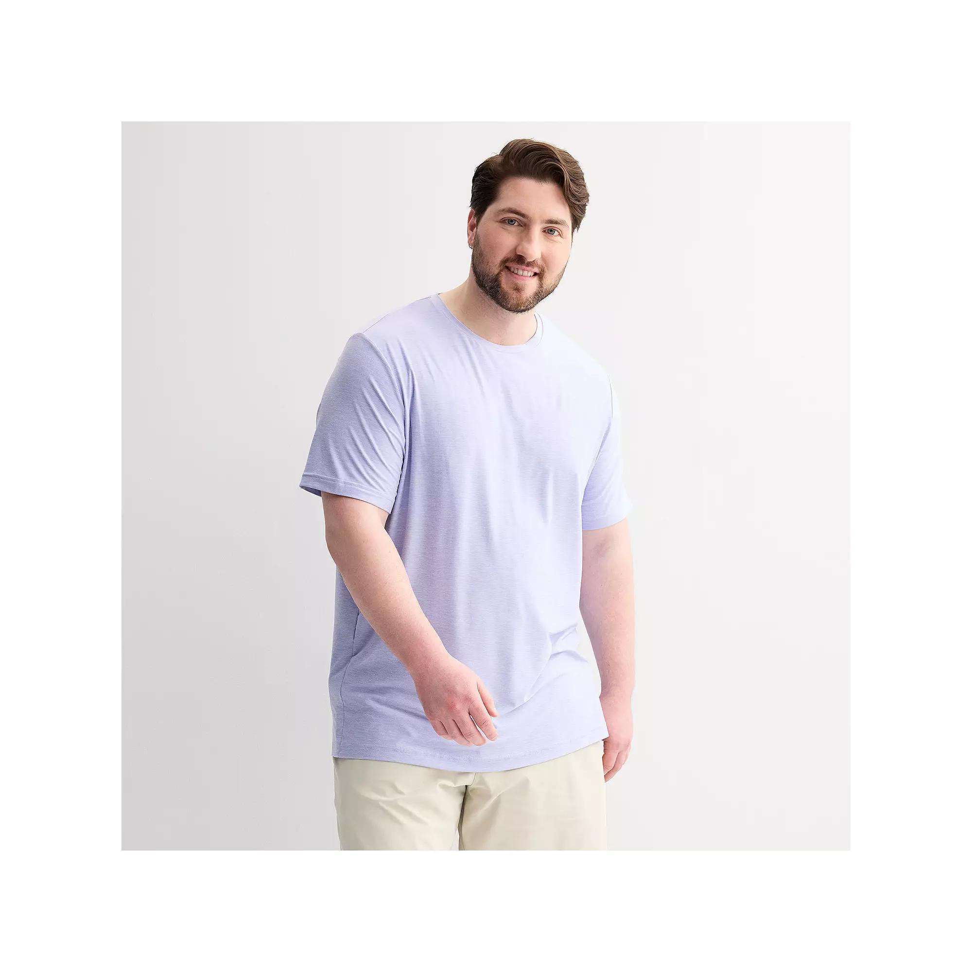 Big & Tall FLX Luxury Soft Wander Tee, Men's, Size: 3XB, Dusty Blue Product Image