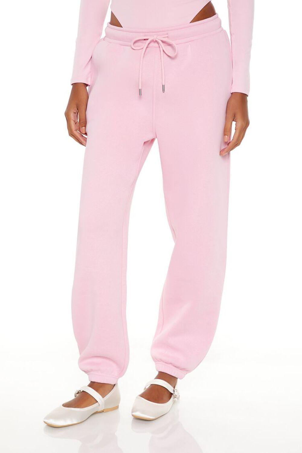 Fleece Mid-Rise Joggers | Forever 21 Product Image