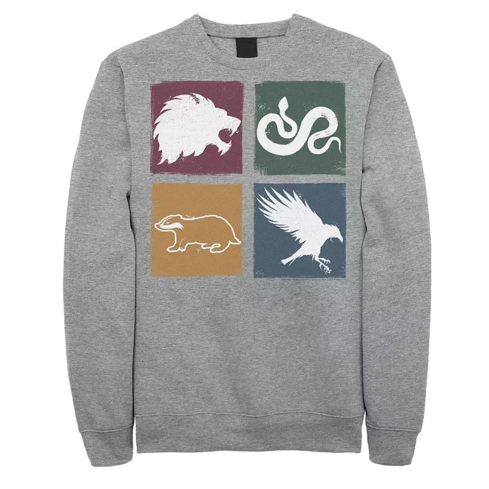 Men's Harry Potter Simple House Crest Box Up Sweatshirt, Size: Large, Black Product Image