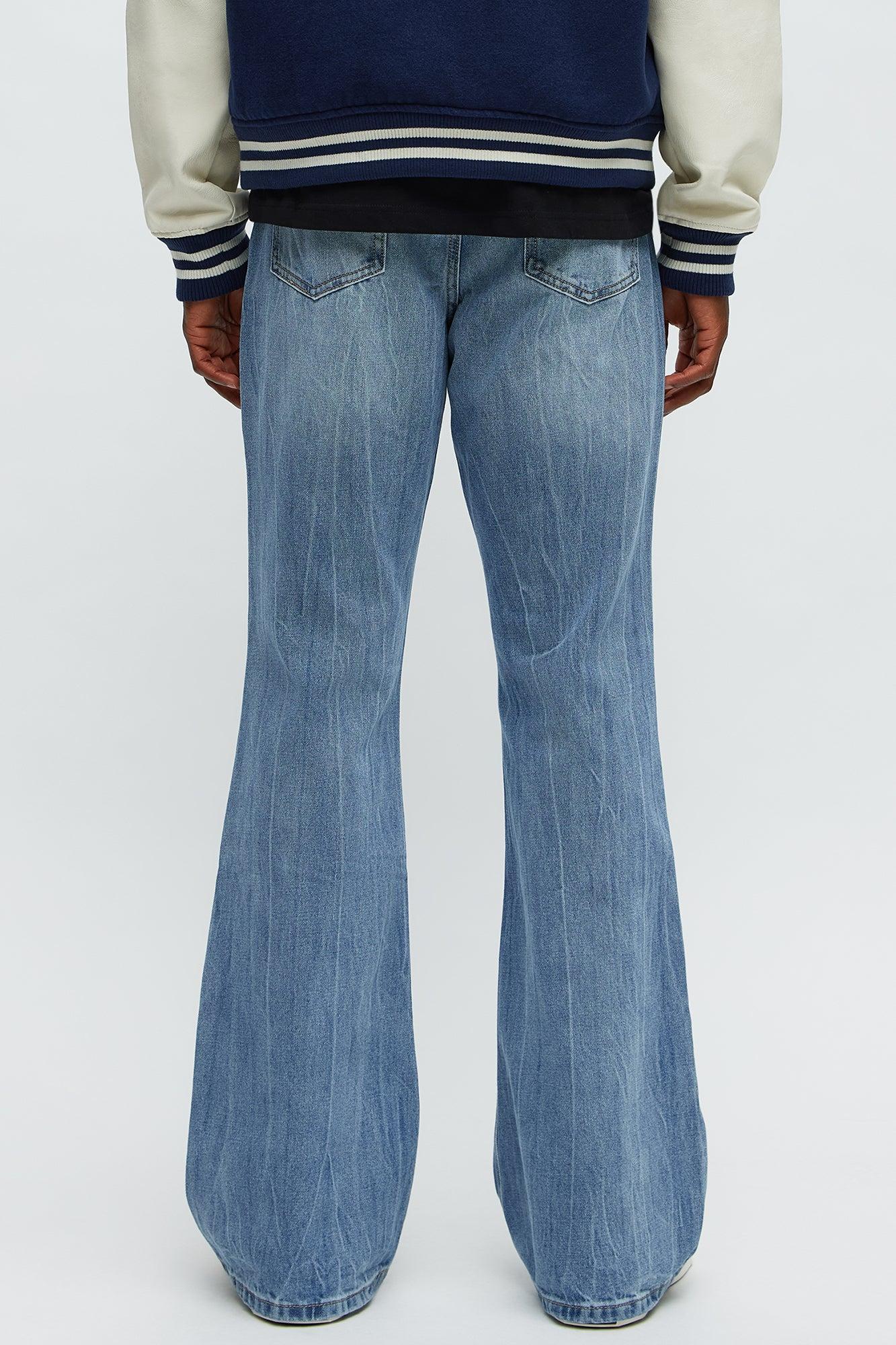Stacked Slim Flare Make You Look Jeans - Medium Blue Wash Product Image