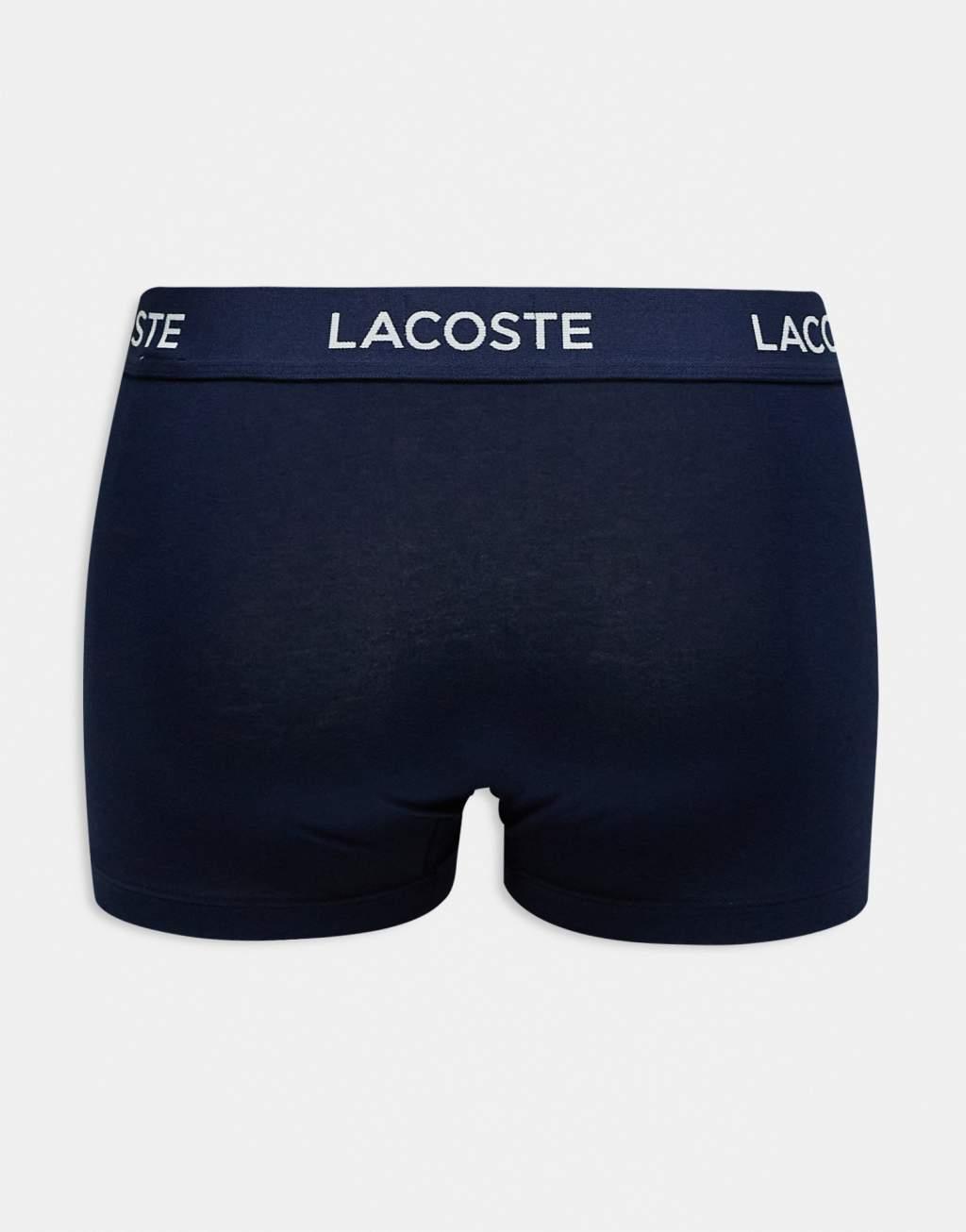 Lacoste 3-pack trunks in navy Product Image