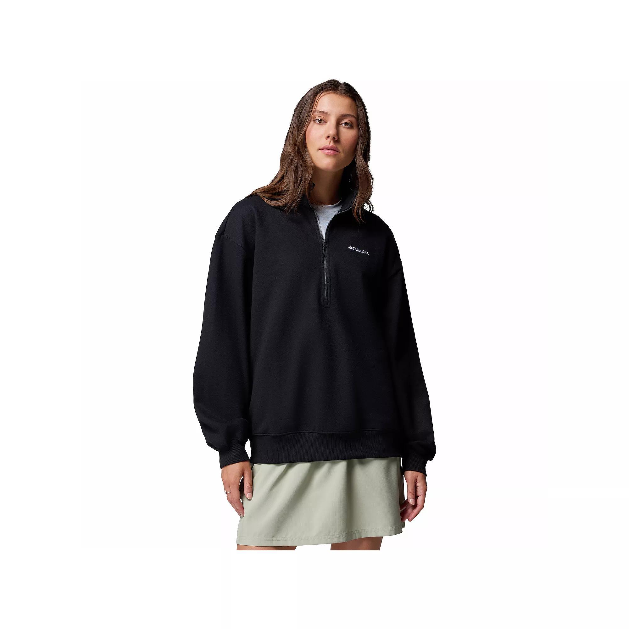 Women's Columbia Aldermore Half Zip Knit Pullover, Size: Small, Black Product Image