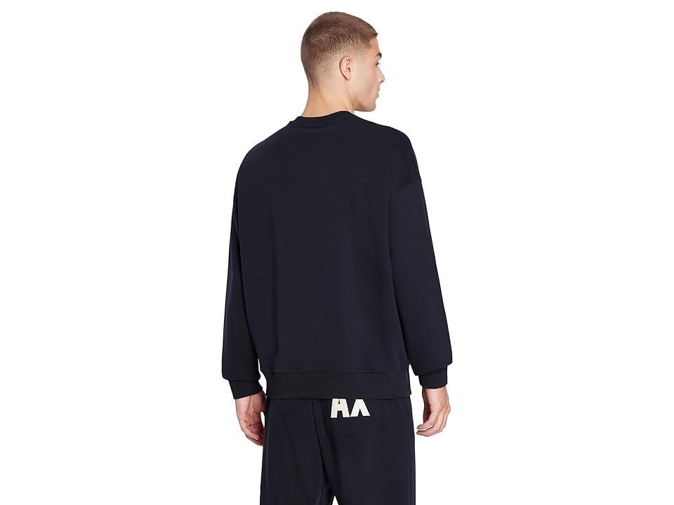 Armani Exchange Oversized Capsule Crew Neck (Deep ) Men's Clothing Product Image