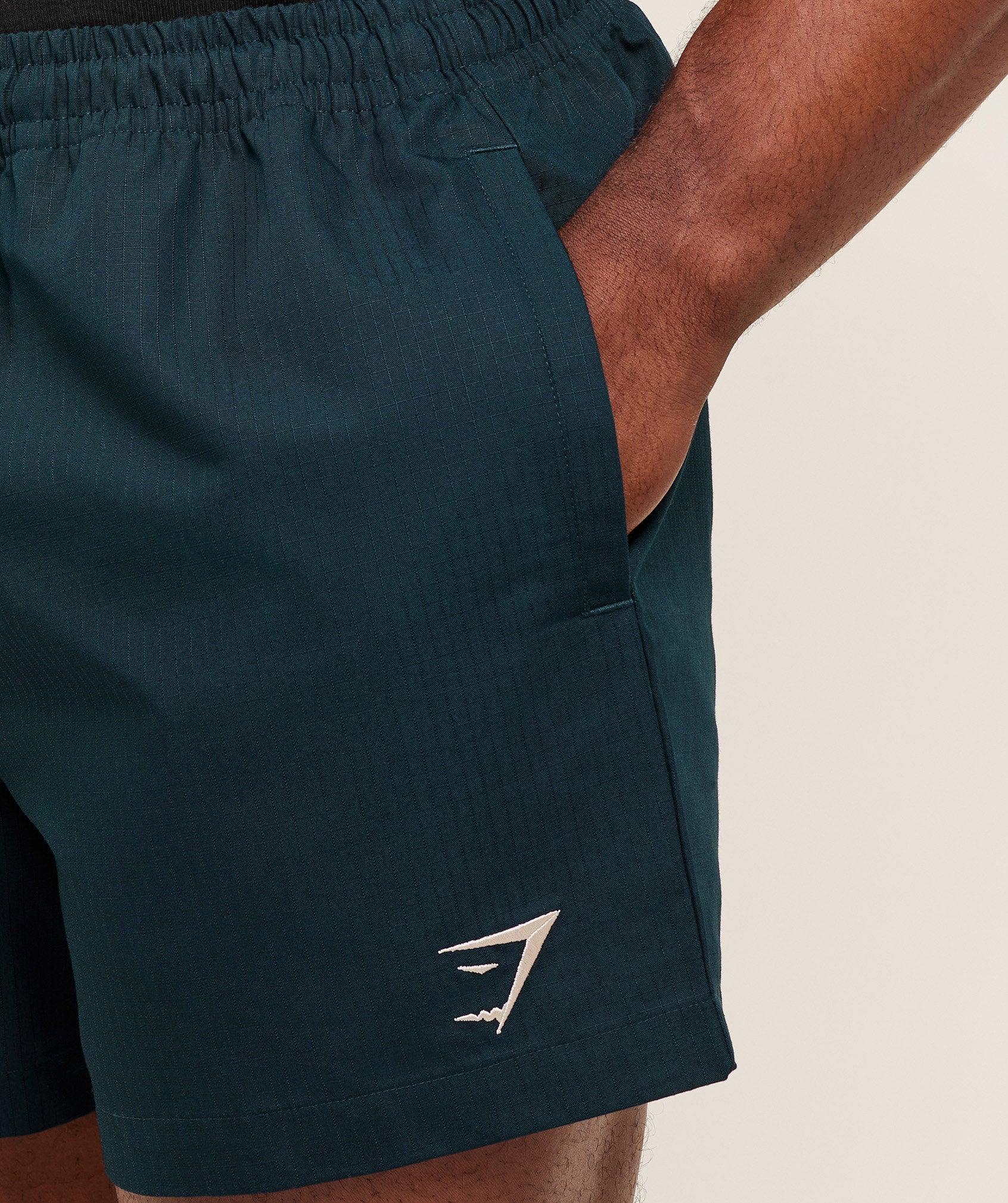 Gymshark Pumper Shorts 5" - Deep Petrol Blue Male Product Image