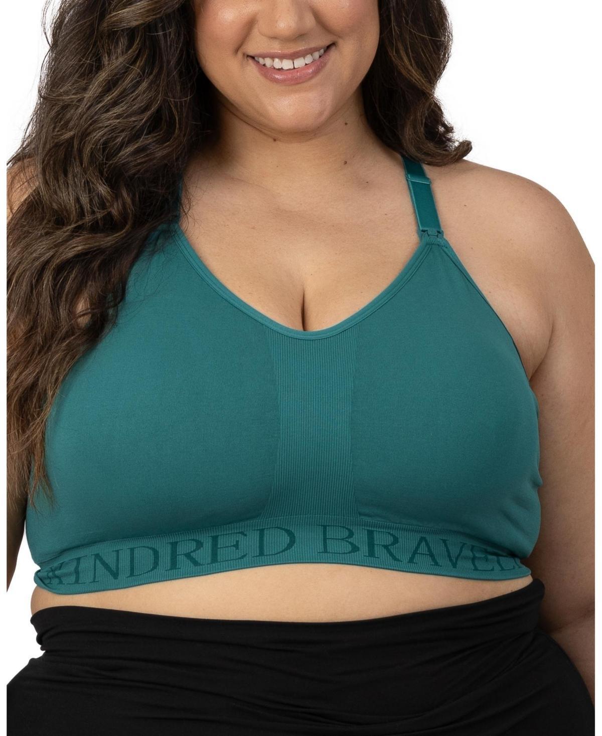 Kindred Bravely Women's Sublime Sports Pumping + Nursing Hands-Free Bra - Ombre Purple 1X: Light Support, Racerback Product Image
