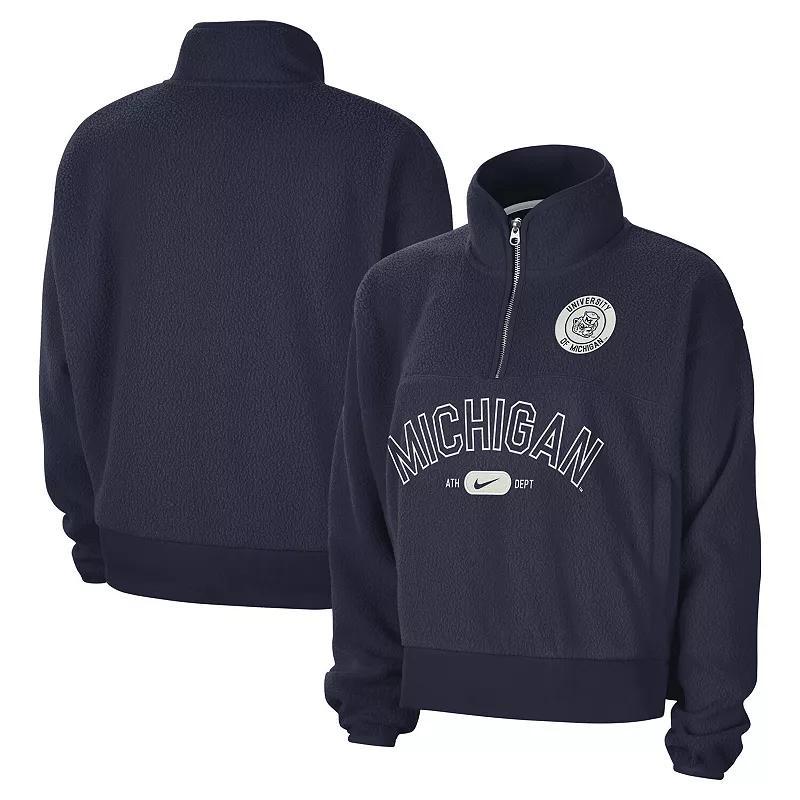 Michigan Fly Women's Nike College 1/4-Zip Jacket Product Image