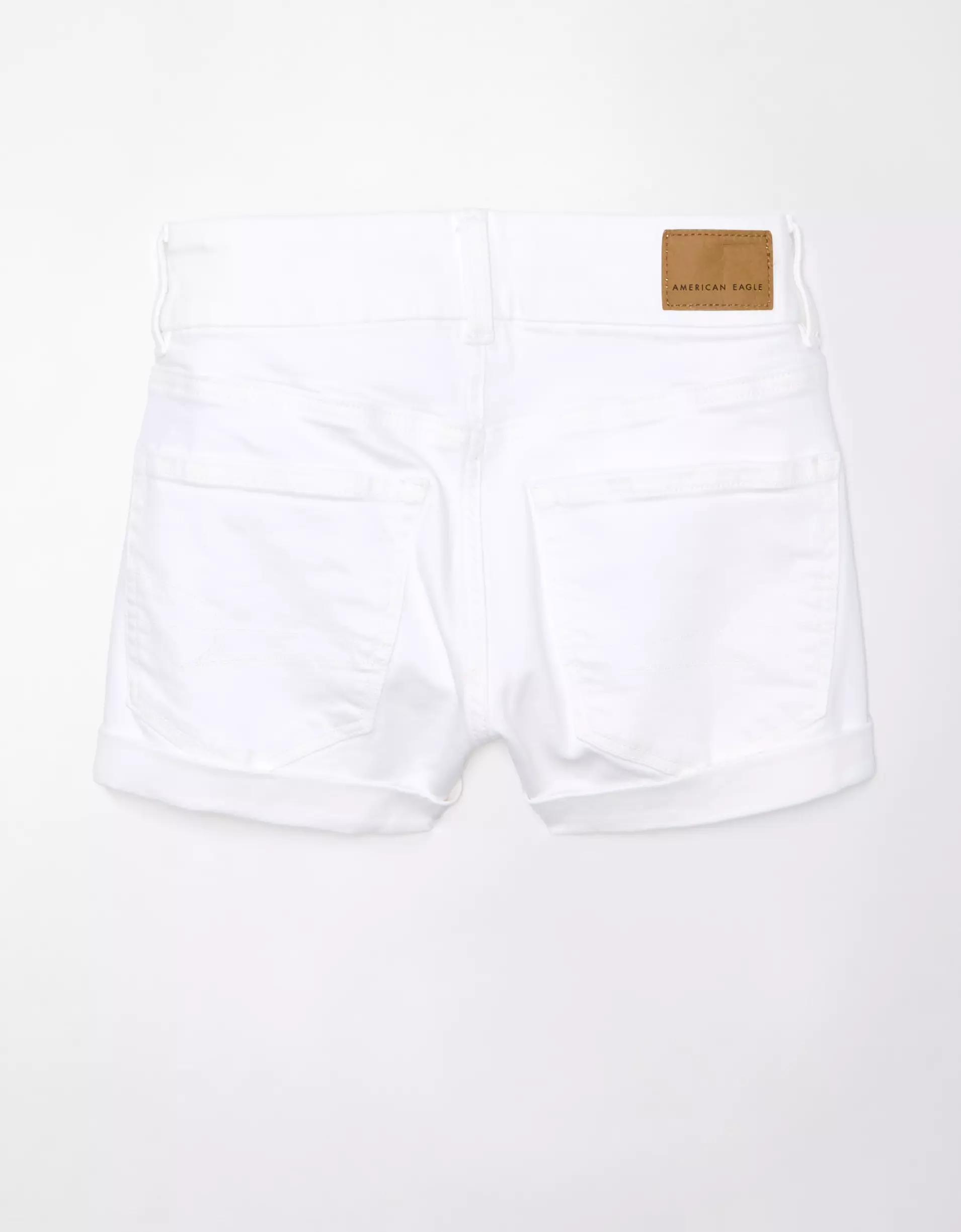 AE Next Level Curvy High-Waisted Denim Short Short Product Image
