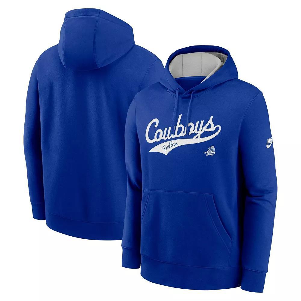 Men's Nike Navy Chicago Bears Rewind Club Logo Pullover Hoodie, Size: Small, Blue Product Image