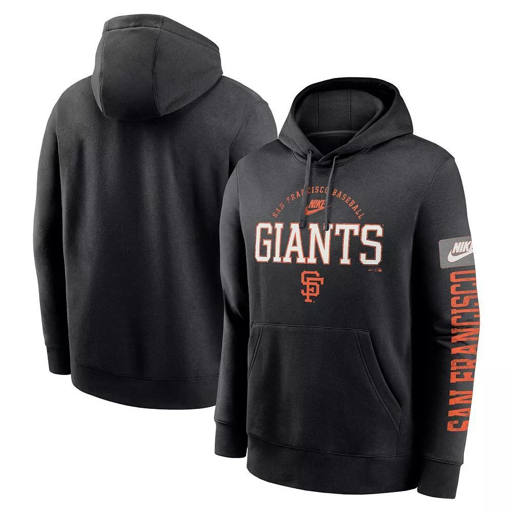 Men's Nike Black Pittsburgh Pirates Logo Club Fleece Pullover Hoodie, Size: Small Product Image