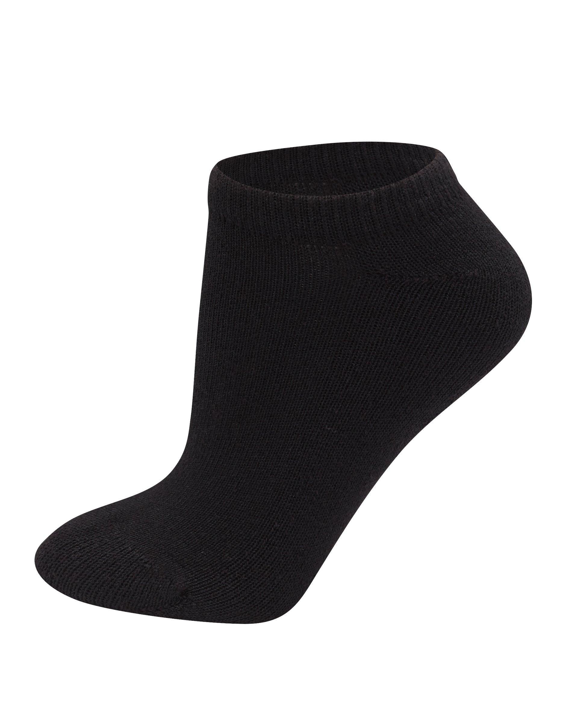 Hanes Women's Extended Size 10pk No Show Socks 8-12: Cotton Blend, Reinforced Heel & Toe, Machine Washable Product Image