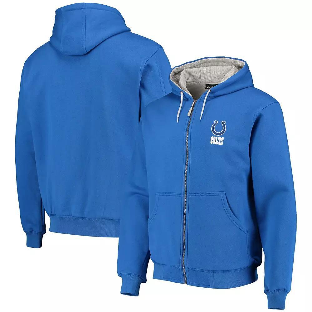 Men's Dunbrooke Royal Indianapolis Colts Craftsman Thermal-Lined Full-Zip Hoodie, Size: 2XL, Blue Product Image