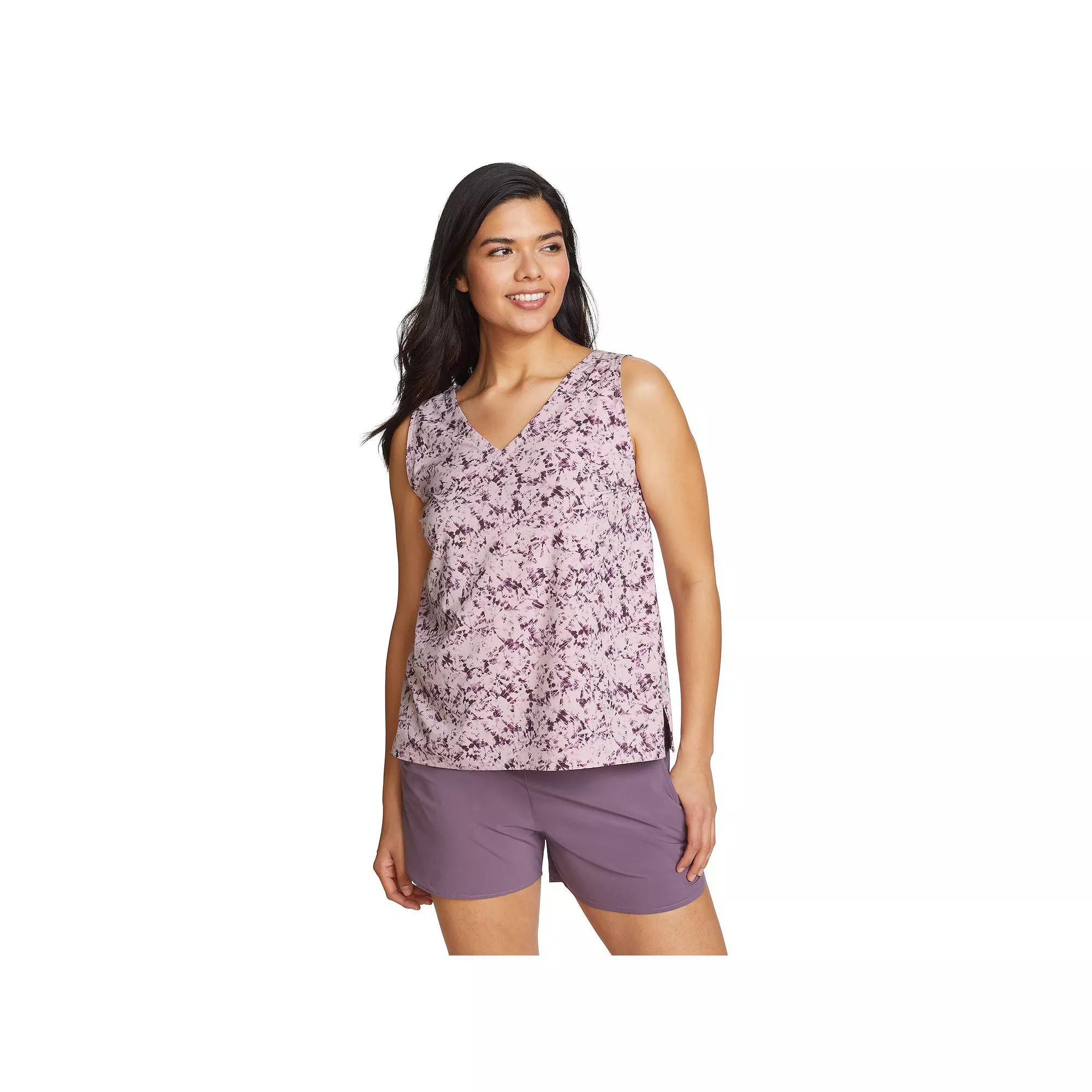 Women's Eddie Bauer Departure V-Neck Tank Top, Size: XS, Dusty Purple Product Image