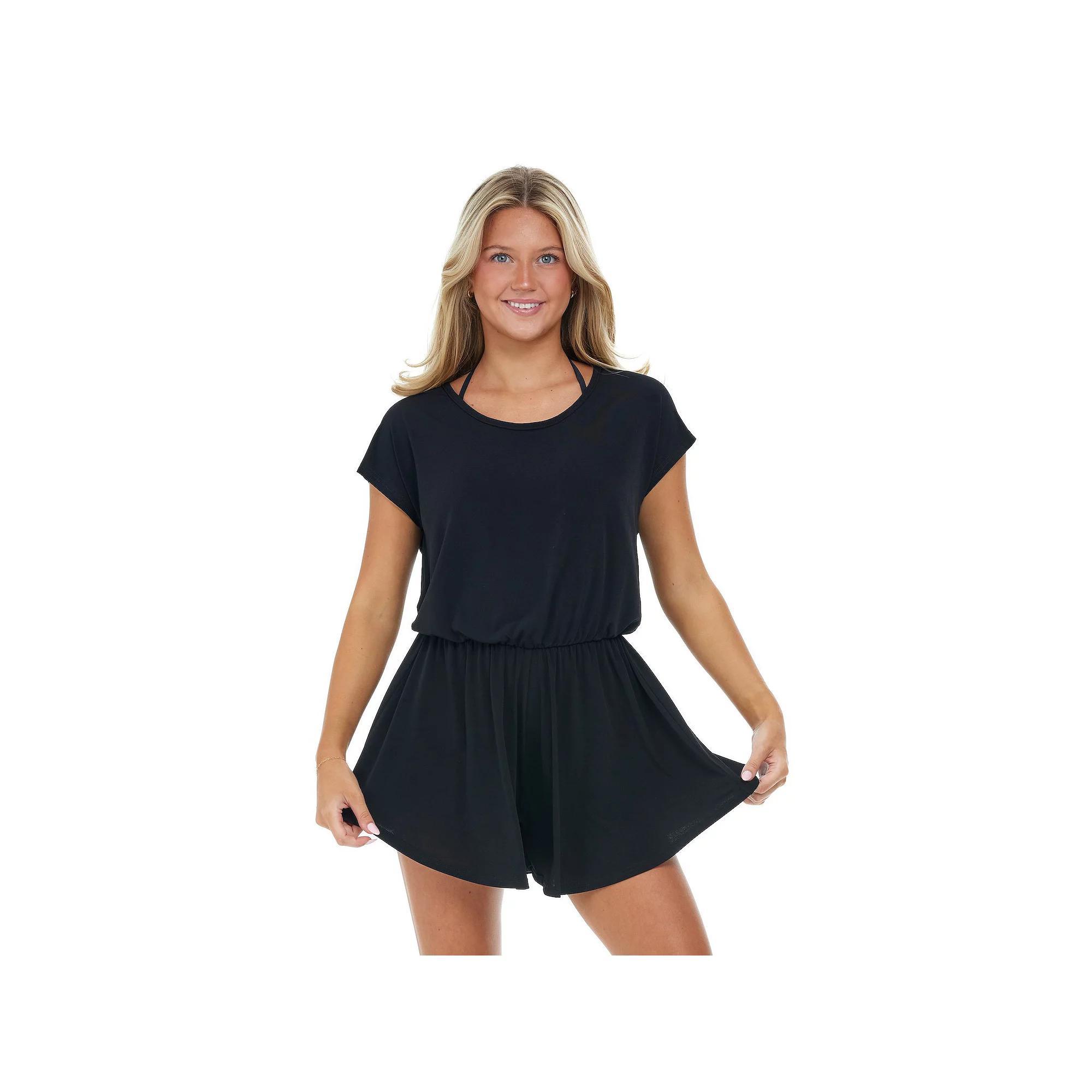 Women's Jordan Taylor Swim Cover-Up Romper, Size: XL, Pink Product Image