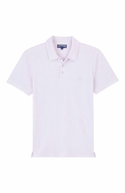 Mens Terry Cloth Polo Shirt Product Image