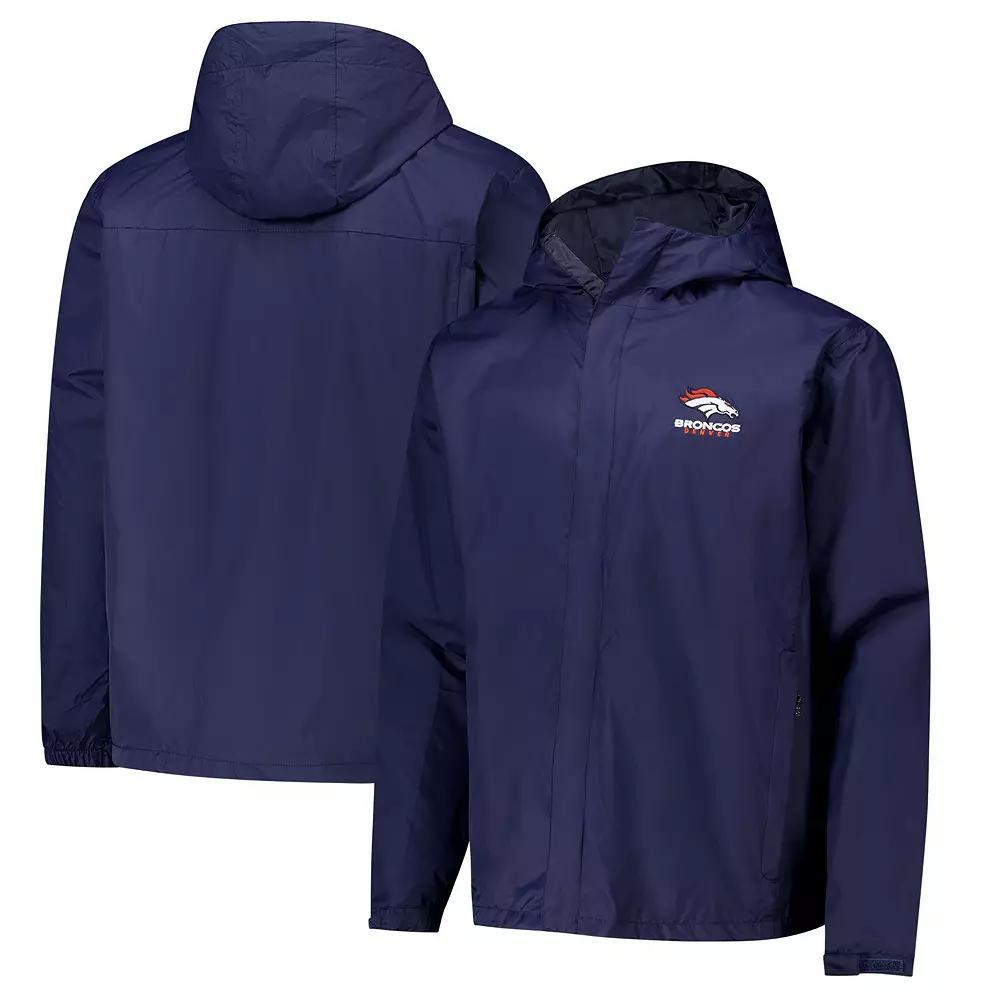 Men's Dunbrooke Navy Denver Broncos Tropic Waterproof Packable Full-Zip Hoodie Jacket, Size: Large, Blue Product Image