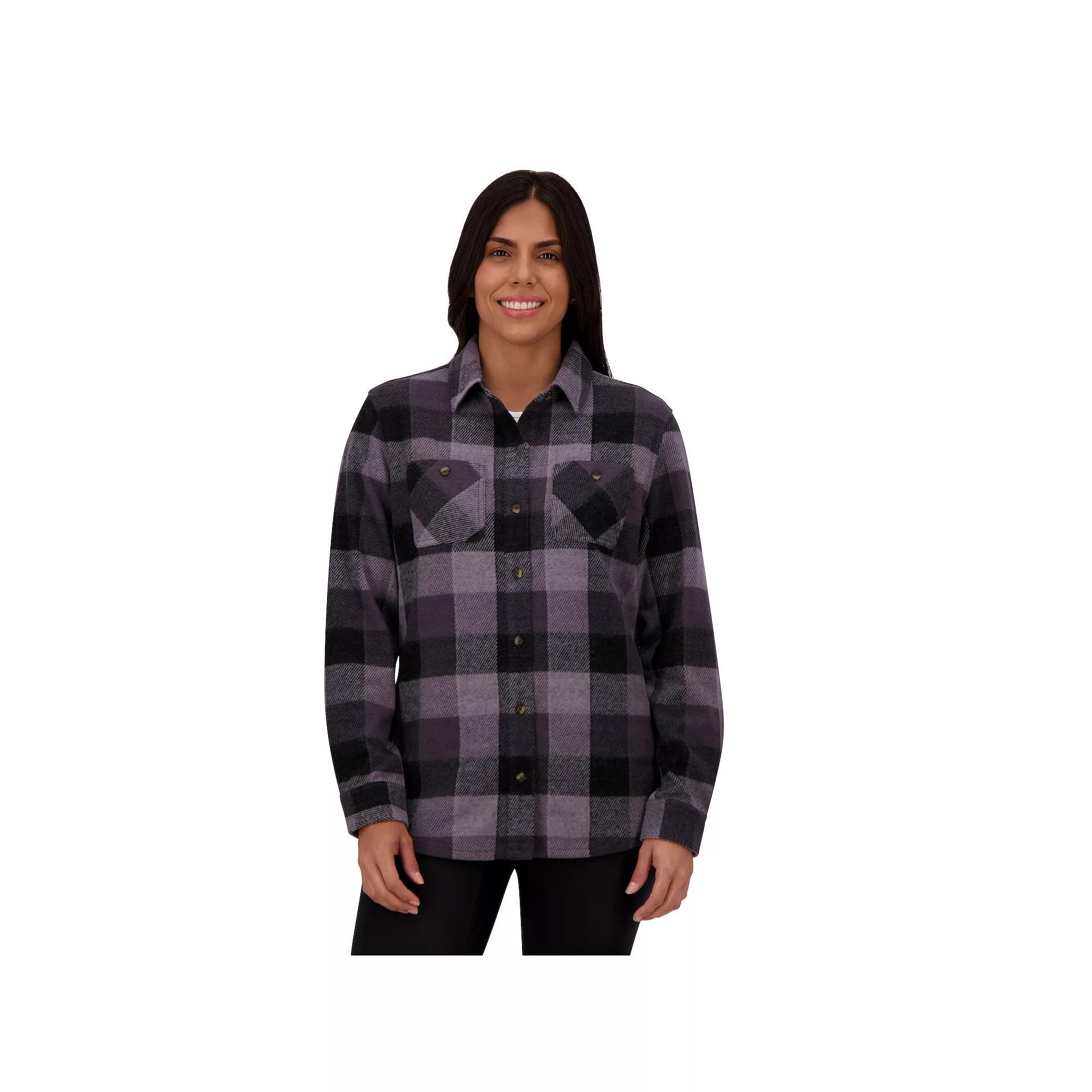 Women's ZeroXposur Billy Brushed Knit Plaid Shirt, Size: Medium, Red Scotch Product Image