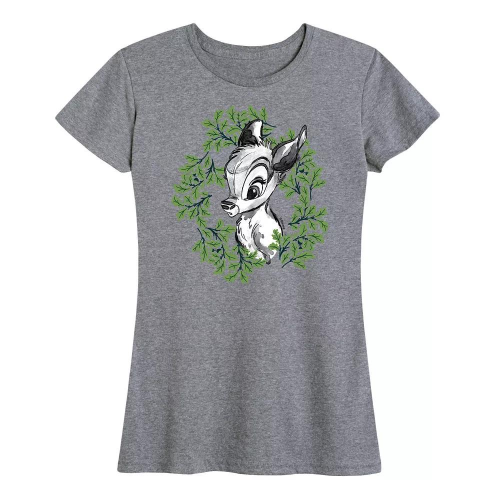 Disneys Lilo & Stitch Womens Chicks Graphic Tee Grey Gray Product Image