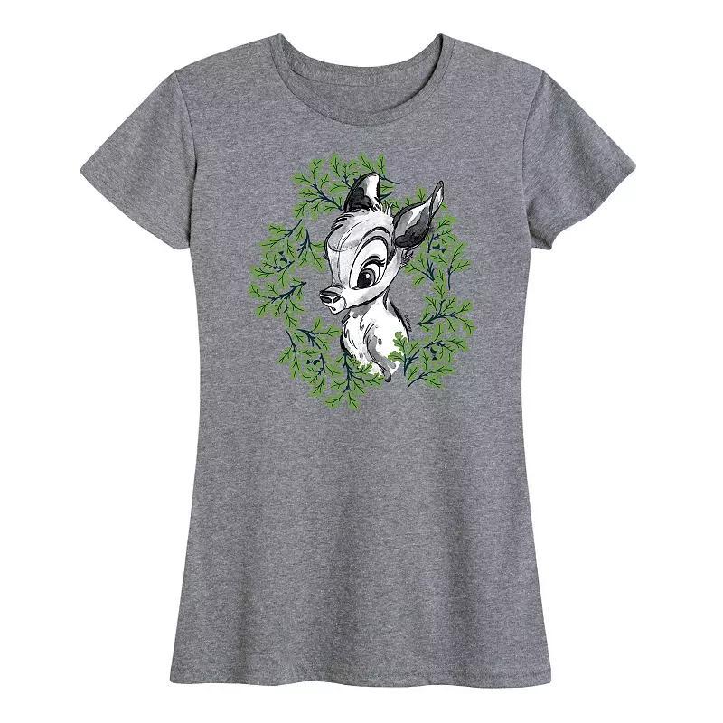 Disneys Lilo & Stitch Womens Chicks Graphic Tee Grey Gray Product Image
