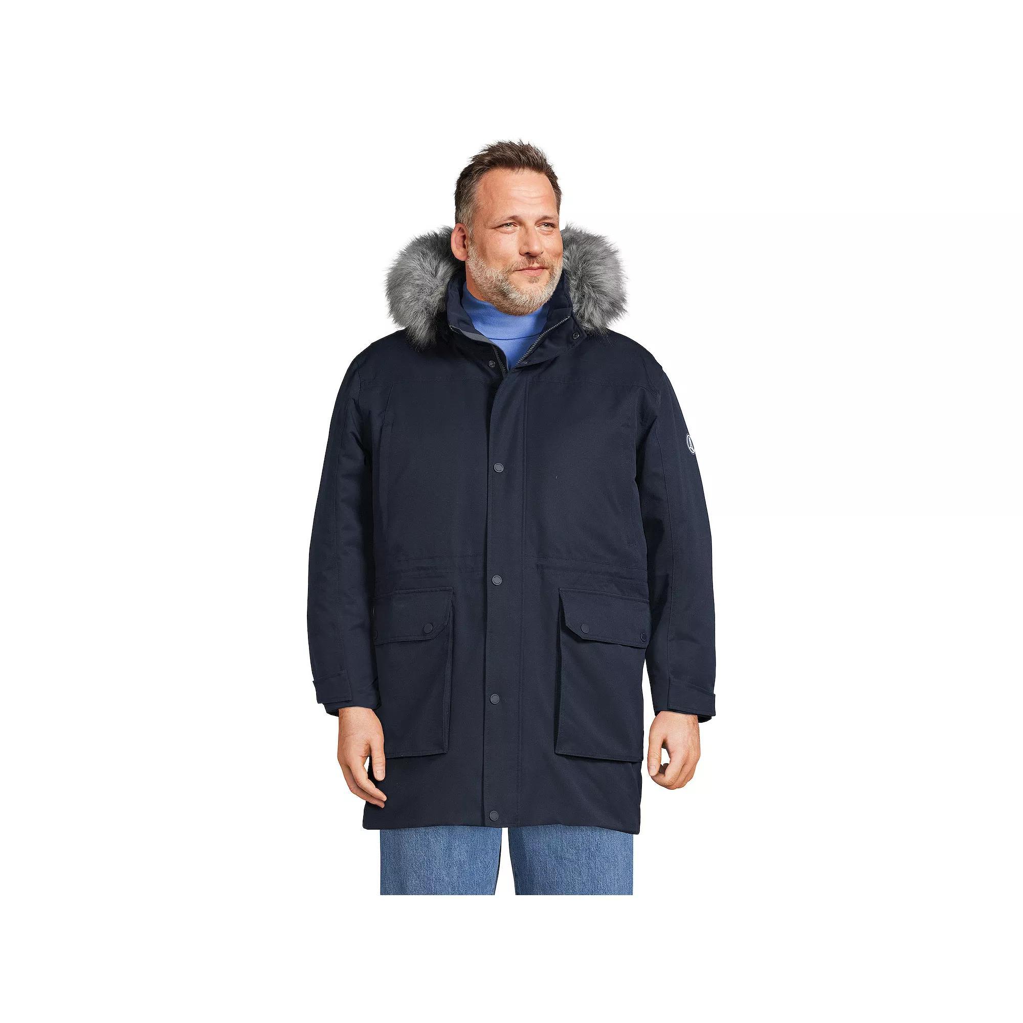 Big & Tall Lands End Expedition Down Waterproof Winter Parka, Mens Product Image