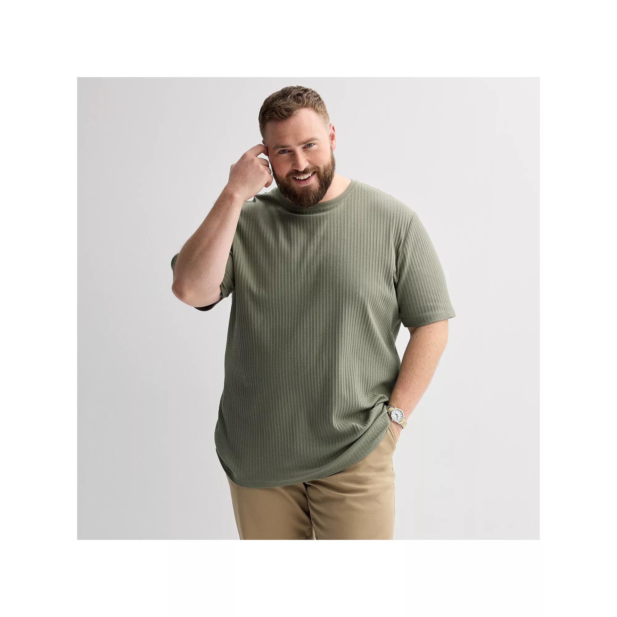 Big & Tall Apt. 9® Textured Tee, Men's, Size: XL Tall, Galvanized Green Product Image