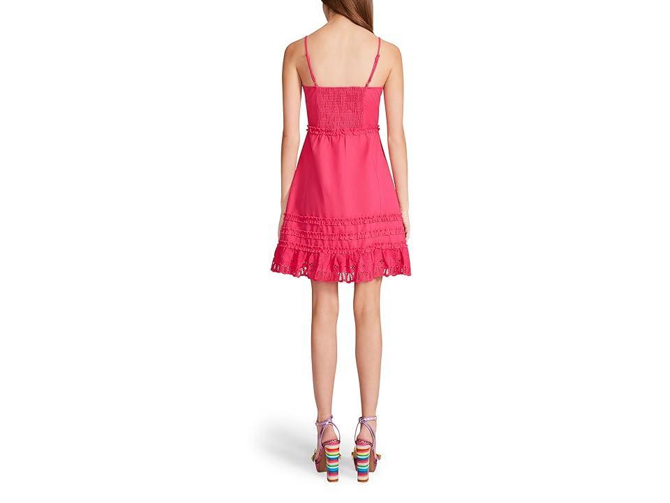 Betsey Johnson Snap Front Cotton Canvas Slip Dress Women's Dress Product Image