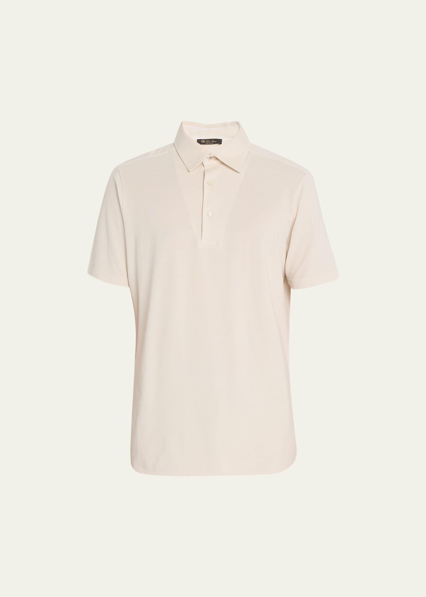 Mens Cotton Pique Polo Shirt Product Image