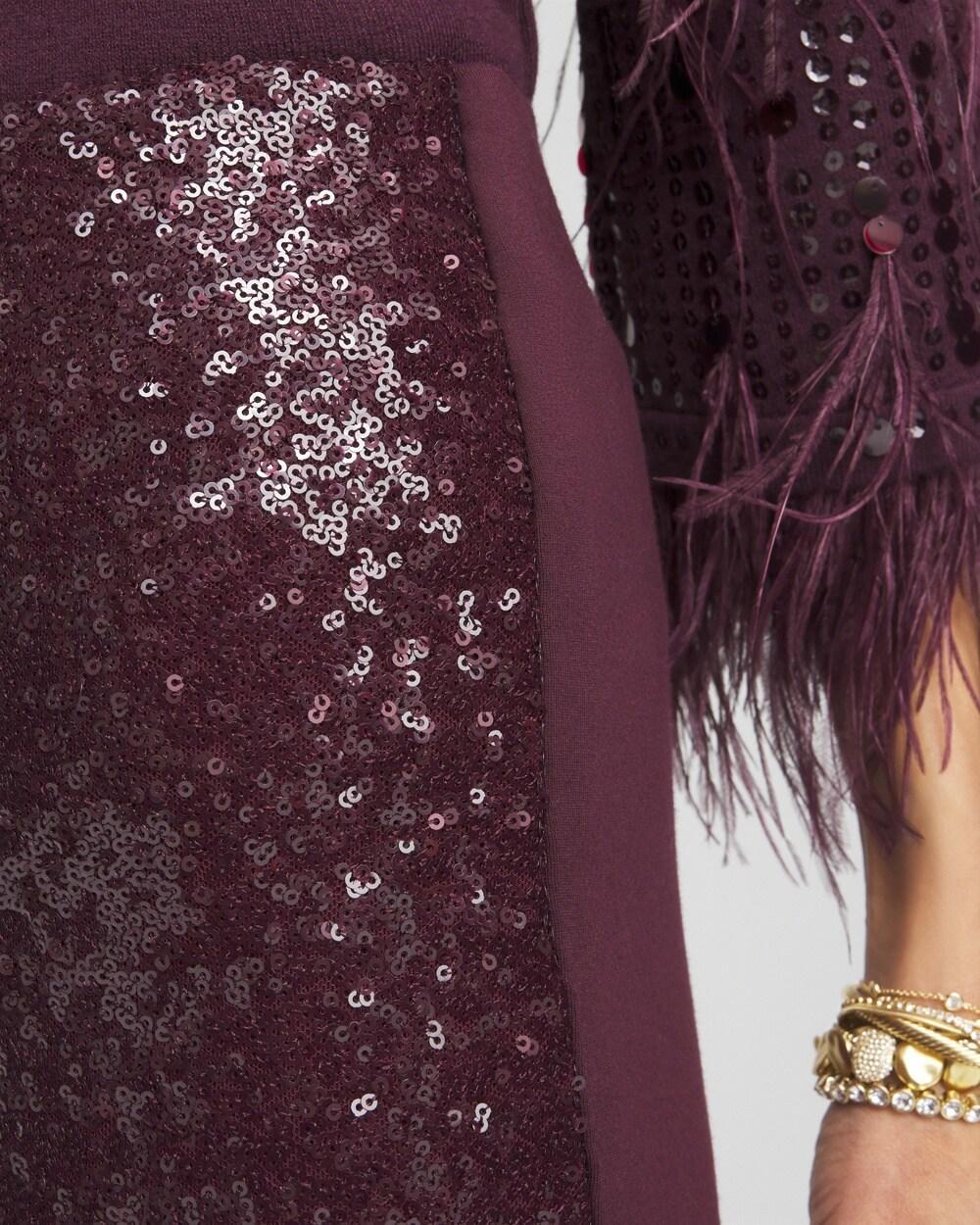 Juliet Sequin Front Ankle Pants Product Image