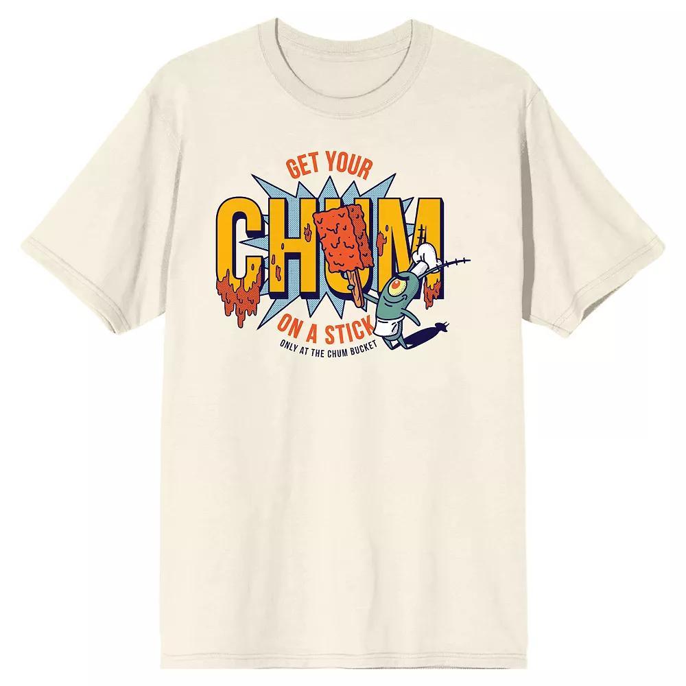Men's SpongeBob SquarePants Chum Graphic Tee, Size: XXL, Beige Product Image