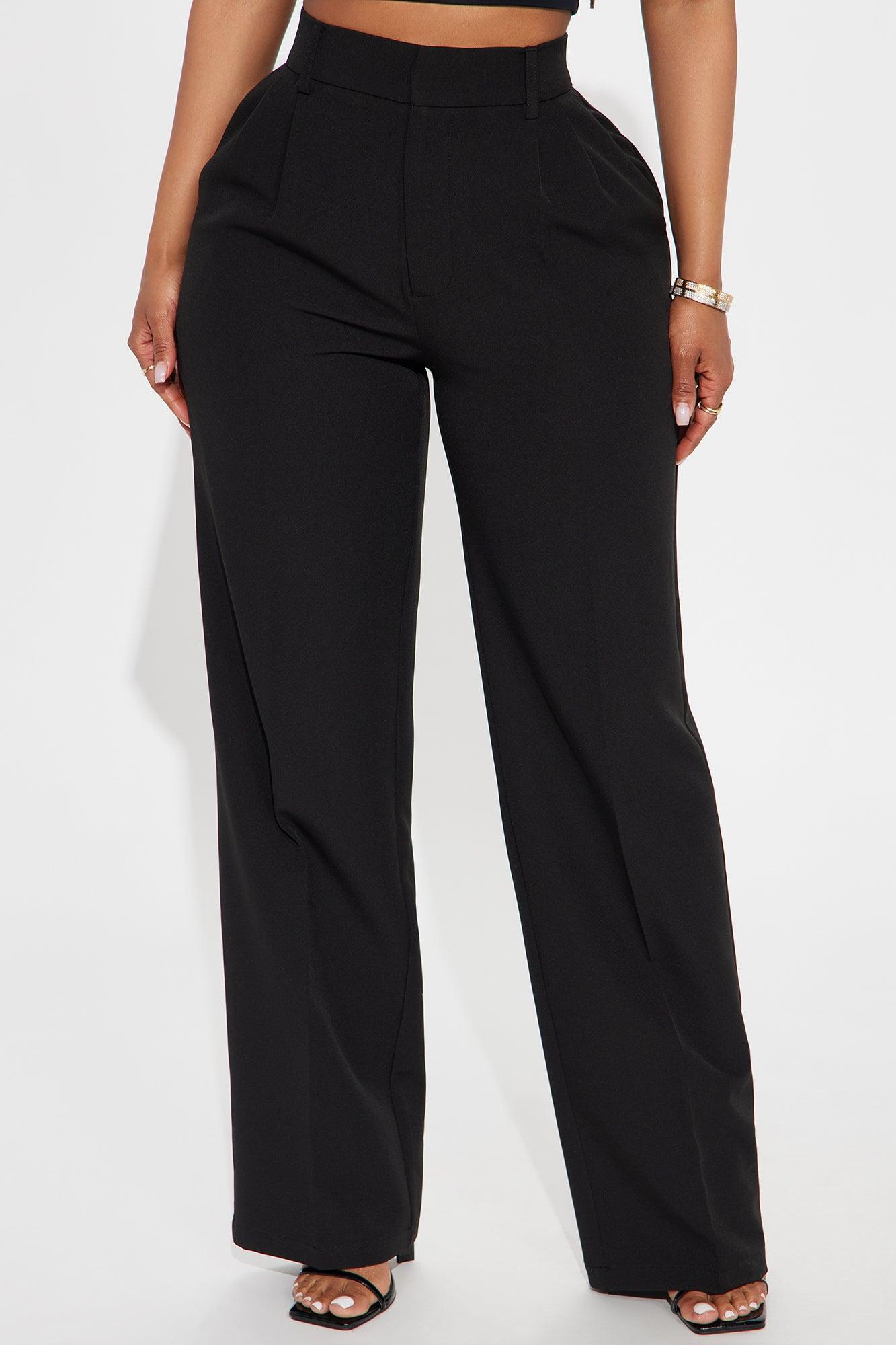Kendall High Rise Trouser Pant - Black Female Product Image