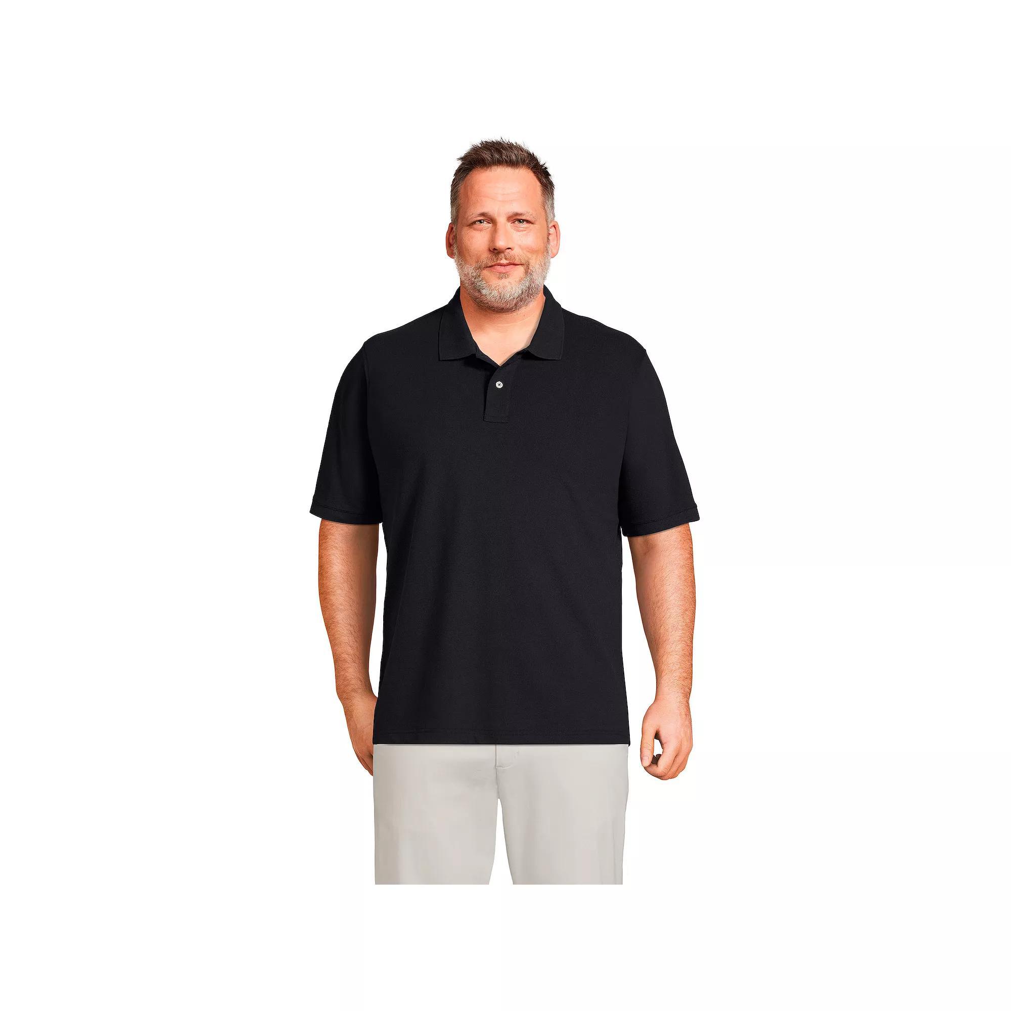 Big & Tall Lands' End Short Sleeve Comfort-First Mesh Polo Shirt, Men's, Size: XXL Tall, White Product Image