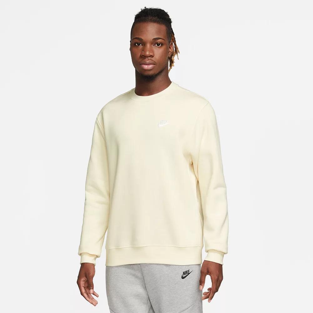 Men's Nike Club Fleece Crew, Size: Large, Blue Product Image