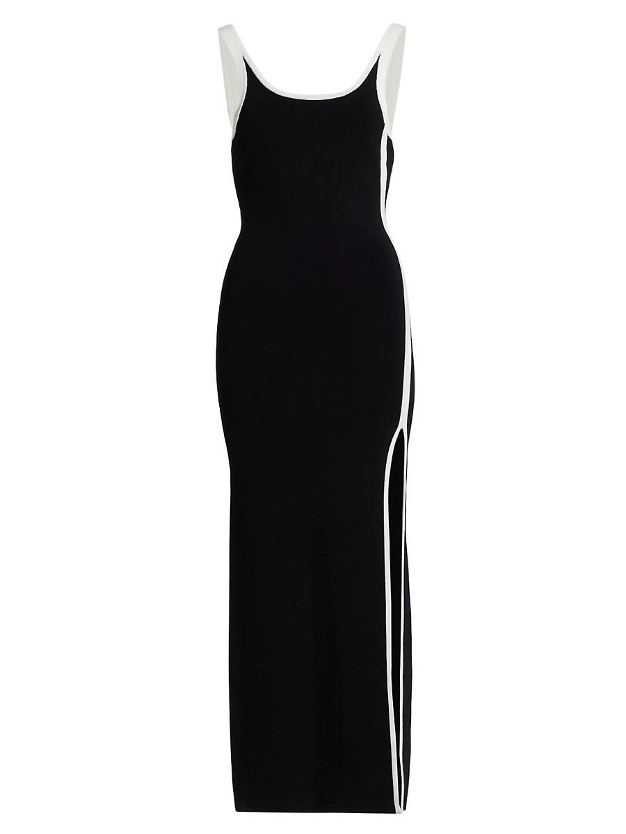 Womens Solana Striped Compact Knit Maxi Dress Product Image