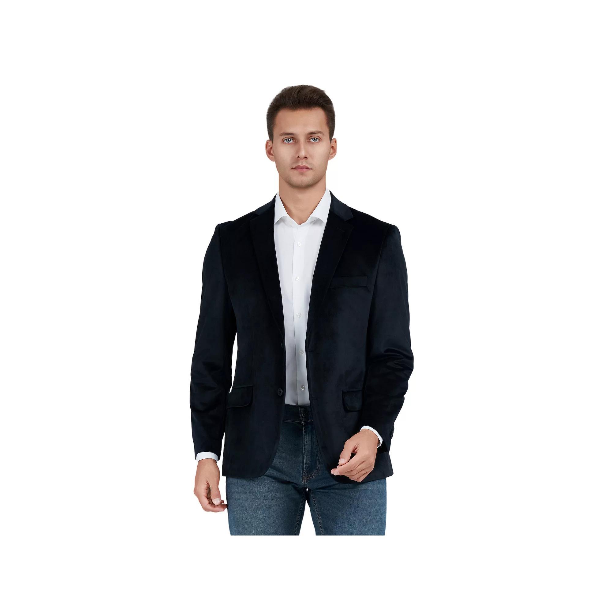 Mens Bespoke Slim Fit Velvet Sport Coat Product Image