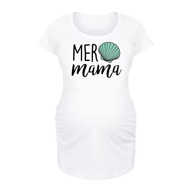 Maternity Mer Mama Graphic Tee, Womens Grey Gray Product Image