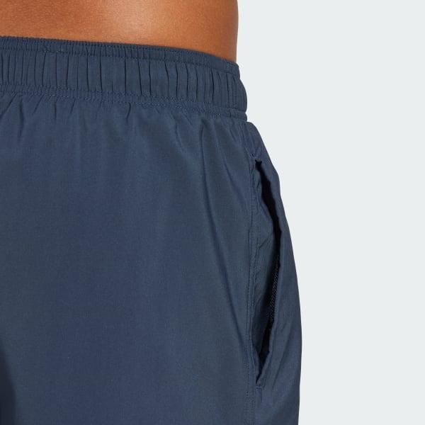 adidas Solid CLX Classic-Length Swim Shorts Blue Burst 2XL Mens Product Image