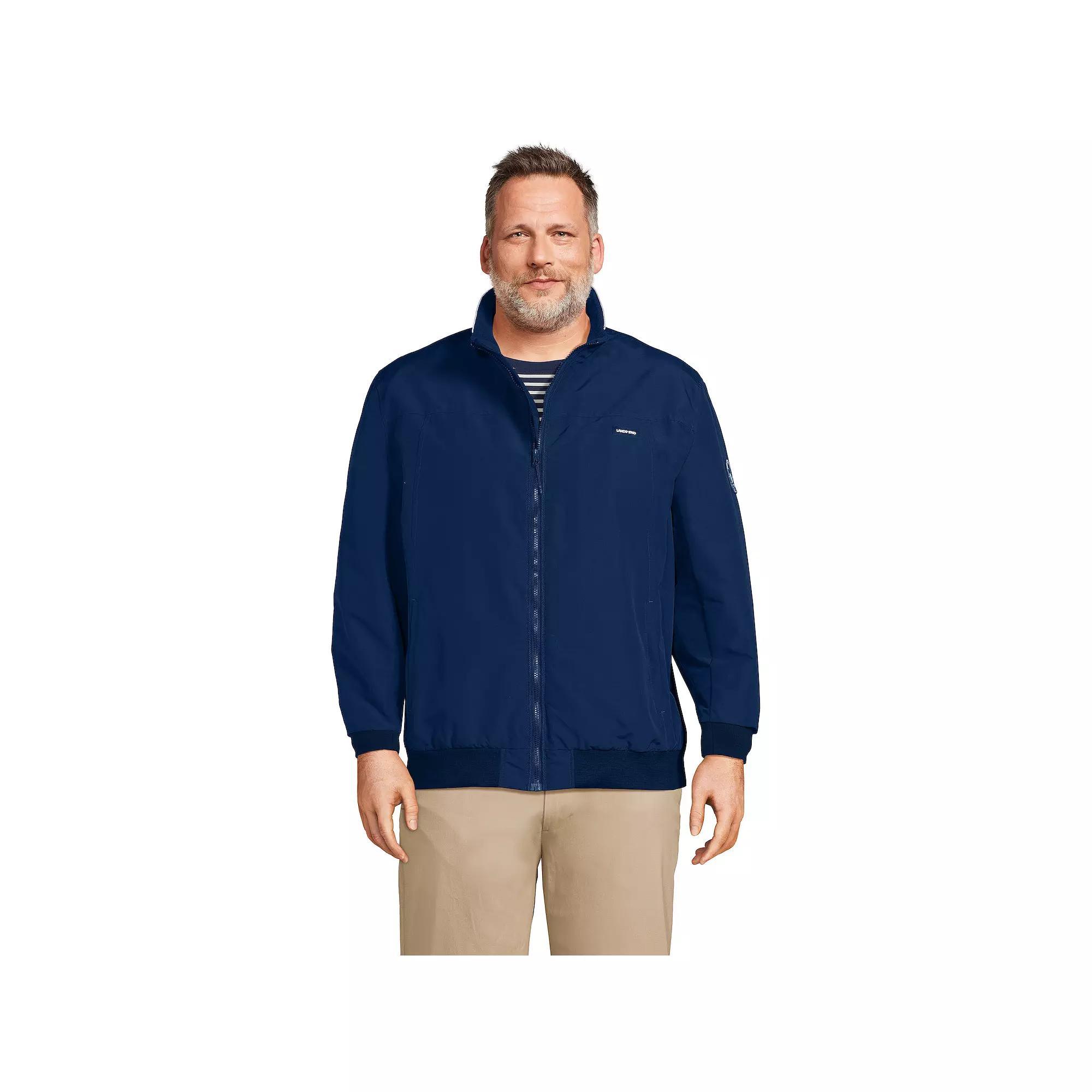 Men's Lands' End Classic Squall Bomber Jacket, Size: Small, Deep  Blue Product Image